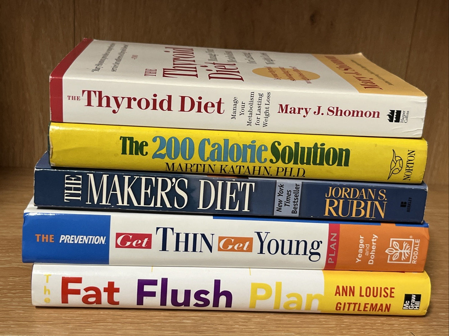 Lot Of 5 Healthy Diet Fat Flush Plan, Thyroid Diet,Calorie Solution, Get Young