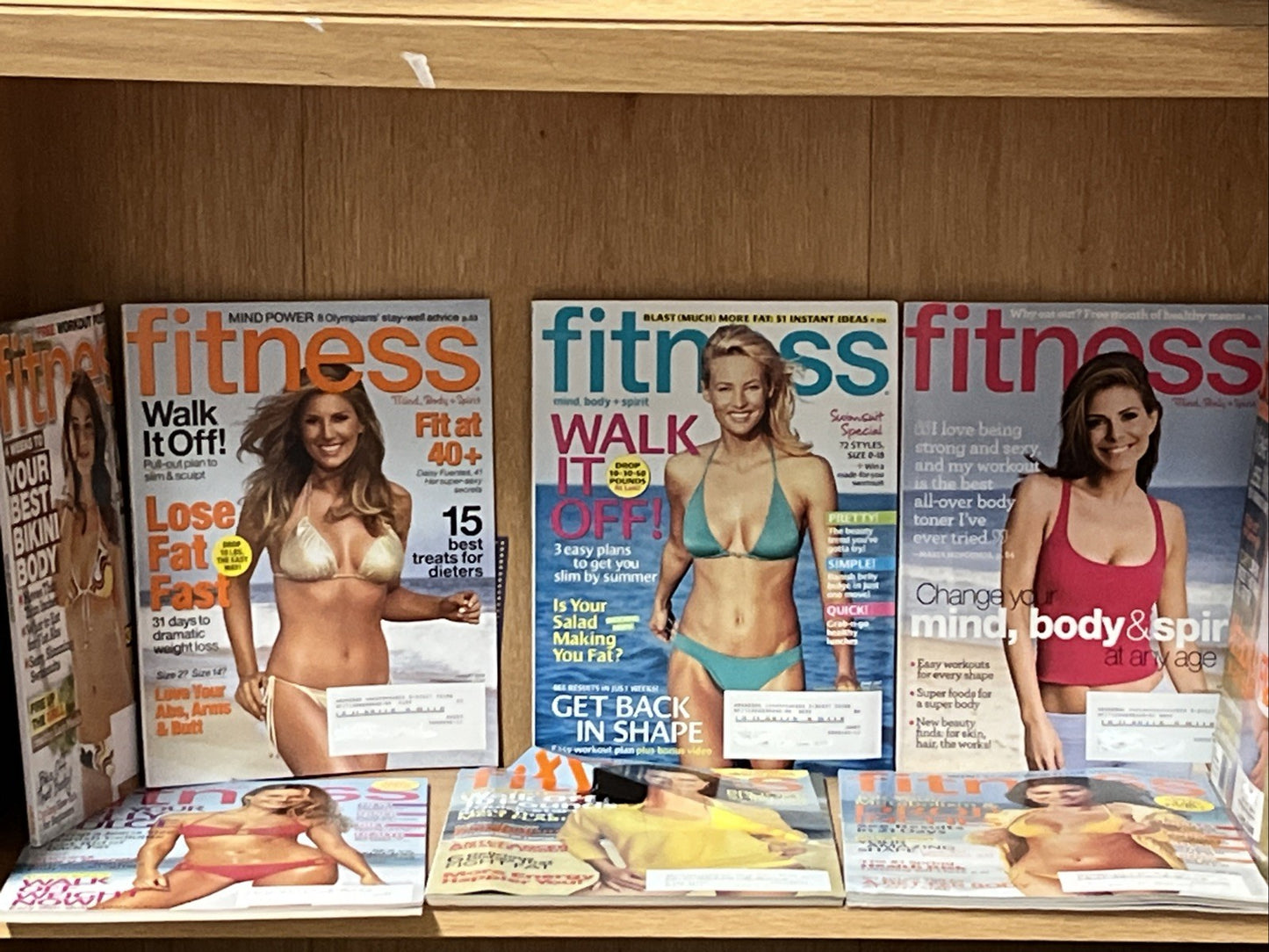 8 PC Fitness Magazine  WALK IT OFF Bikini Abs Flat , Bell Bulge Weight loss