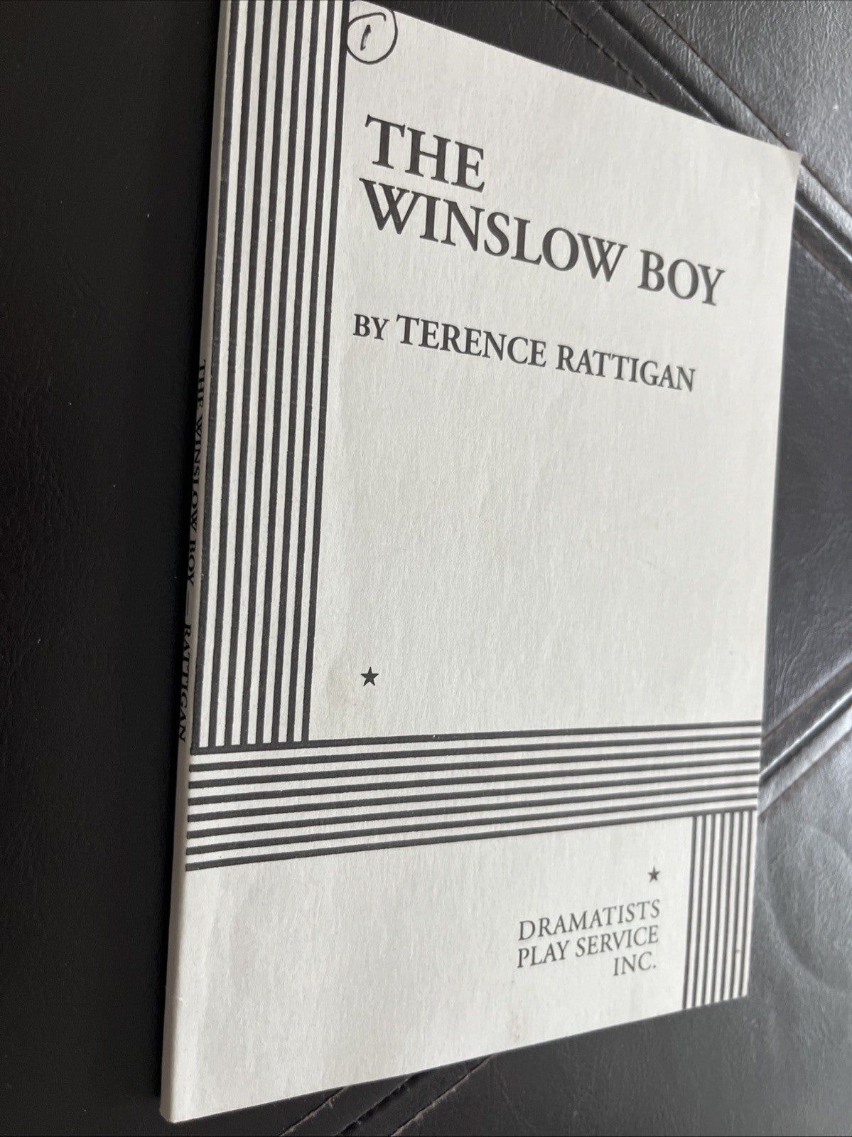 Winslow Boys by Terence Rattigan [ 1973, Dramatist Play Service, Inc]