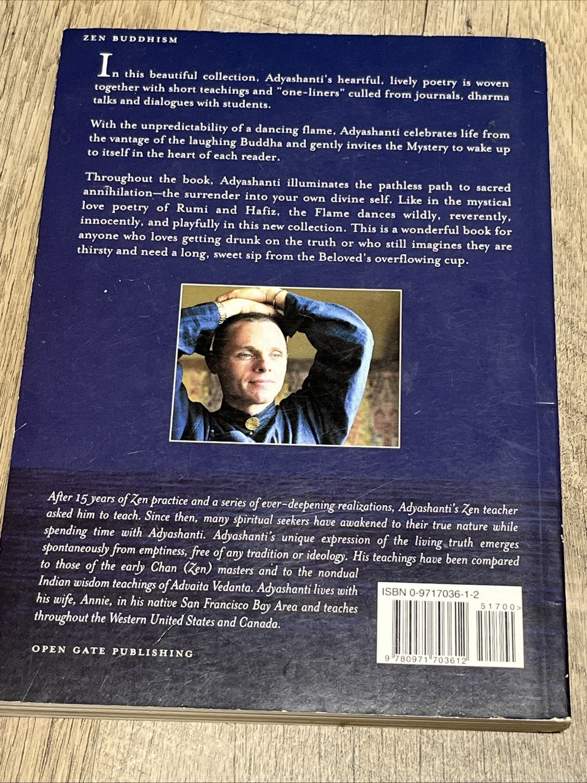 MY SECRET IS SILENCE: POETRY AND SAYINGS OF ADYASHANTI **Good**
