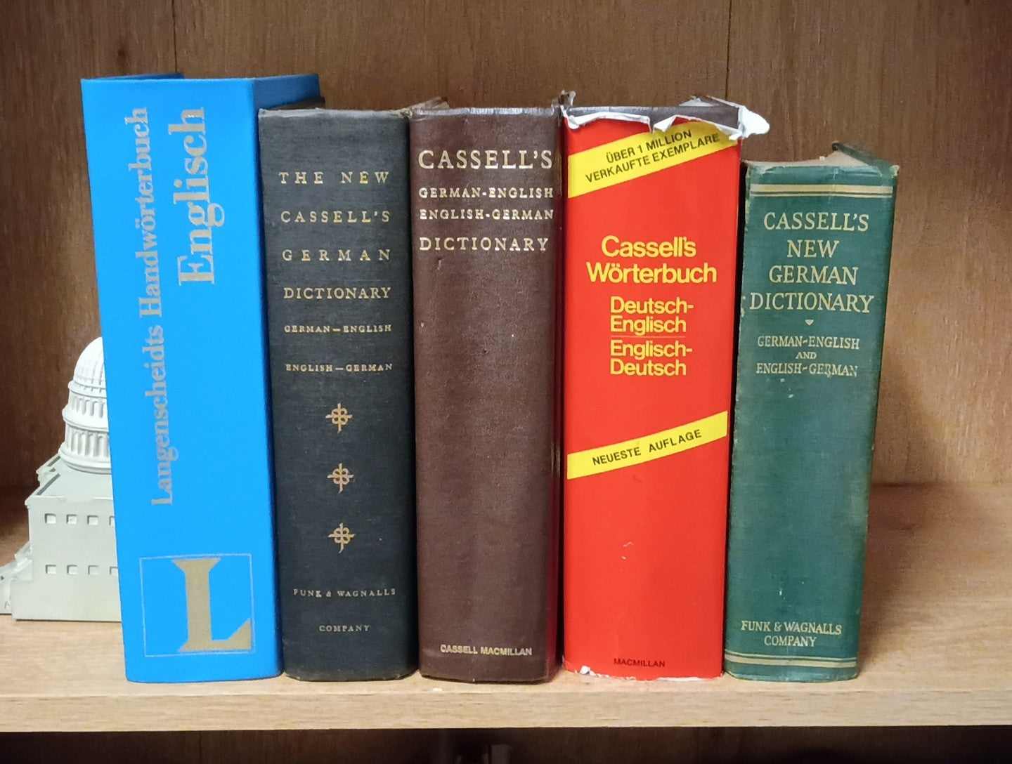 Lot of 5 Vintage German To English , English German Cassell's Dictionaries 