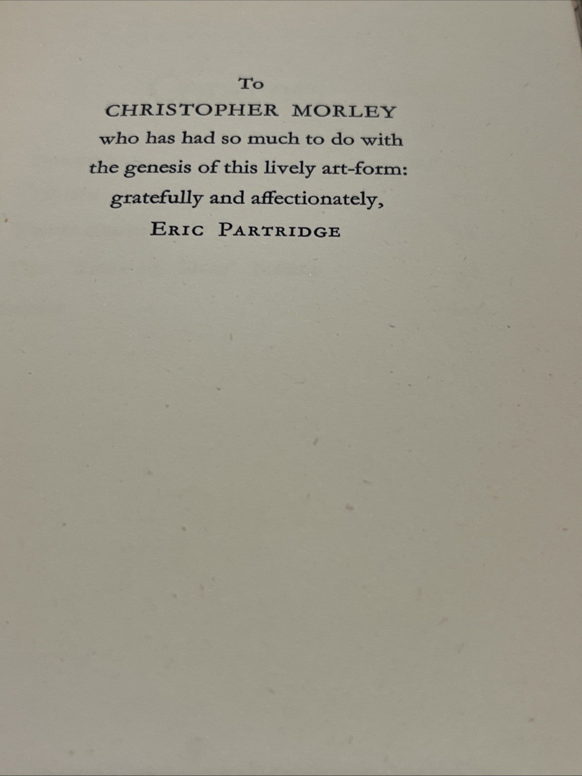 The Shaggy Dog Story by Eric Partridge 1955 Hardcover Faber And Faber
