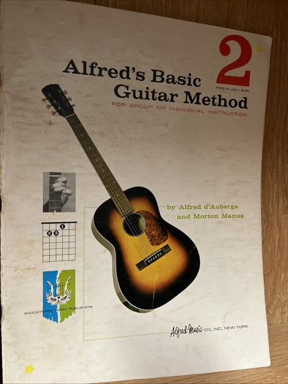 Alfred's Basic Guitar Method Book Sheet Lot. 1 & 2 ...See Listing