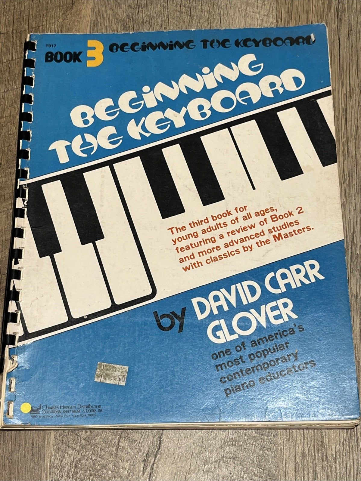 Beginning the Keyboard Book 3 by David Carr Glover (T017) 1963