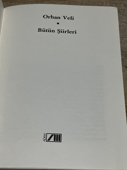 Bütün Şiirleri,Orhan Veli Kanık 1989