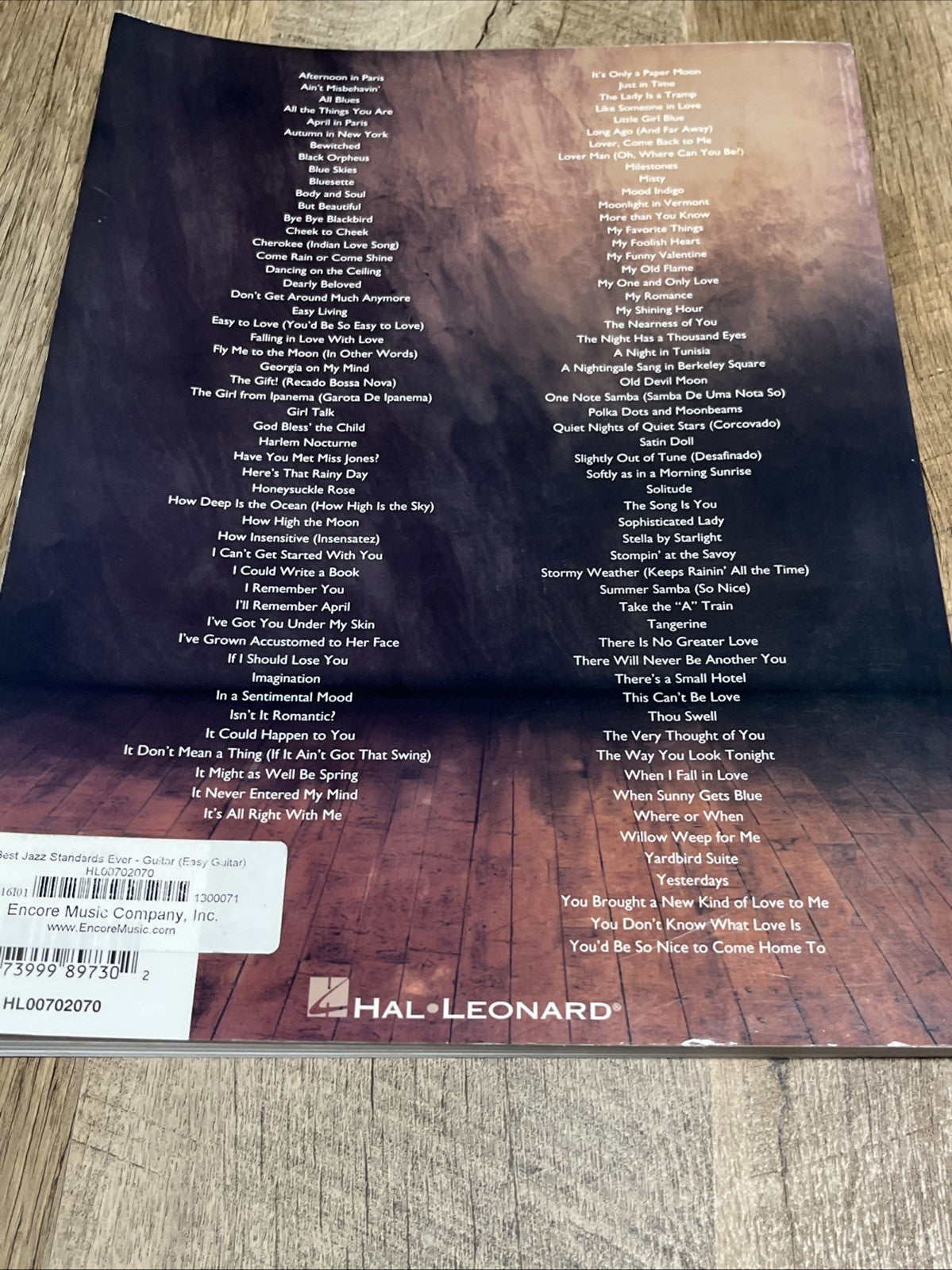 Hal Leonard Best Jazz Standards Ever Solo Guitar Book  Classic Songs