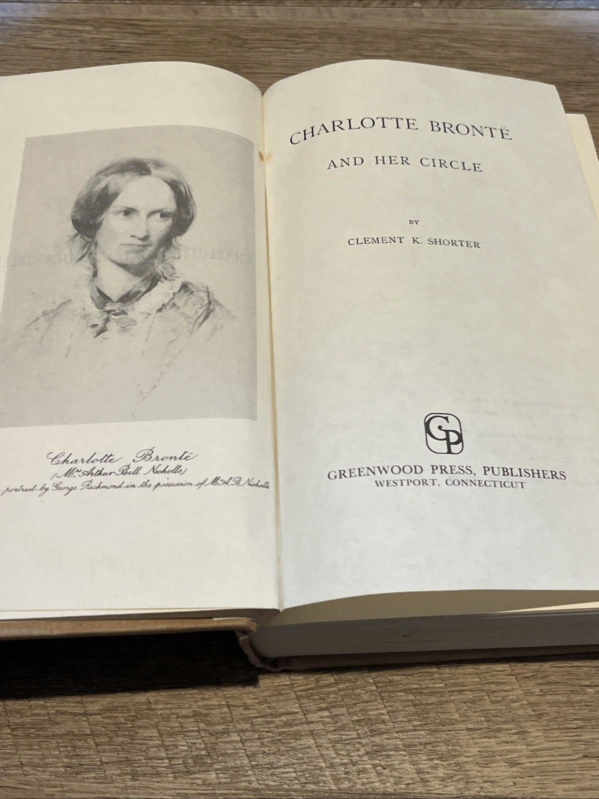 Charlotte Bronte and Her Circle (reprint Hc 1970 ex-lib ) by Shorter Clement K