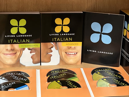 Living Language Italian Learning Course 2 Books 9 Cds ( Missing 1 Book Essential