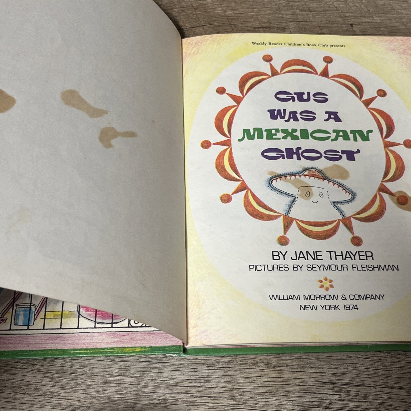 Gus Was a Mexican Ghost Hardcover Jane Thayer 1974