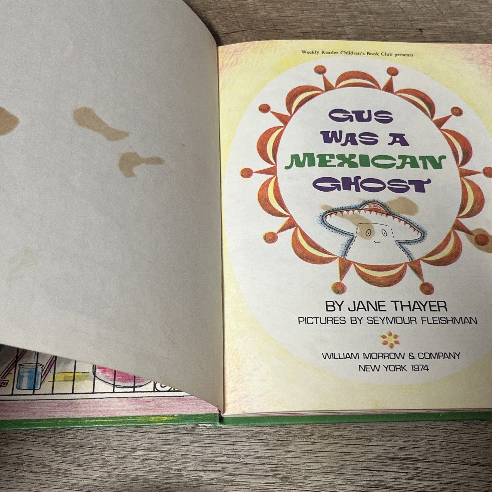 Gus Was a Mexican Ghost Hardcover Jane Thayer 1974