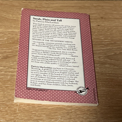 Sarah Plain and Tall INSCRIBED & SIGNED Patricia MacLachlan Newbery Medal Winner