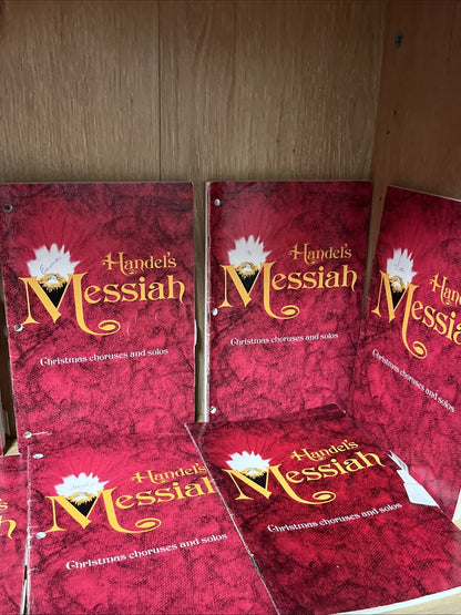 The Messiah The Christmas Choruses & Solos Lot of 10 Vocal Piano Score Handel