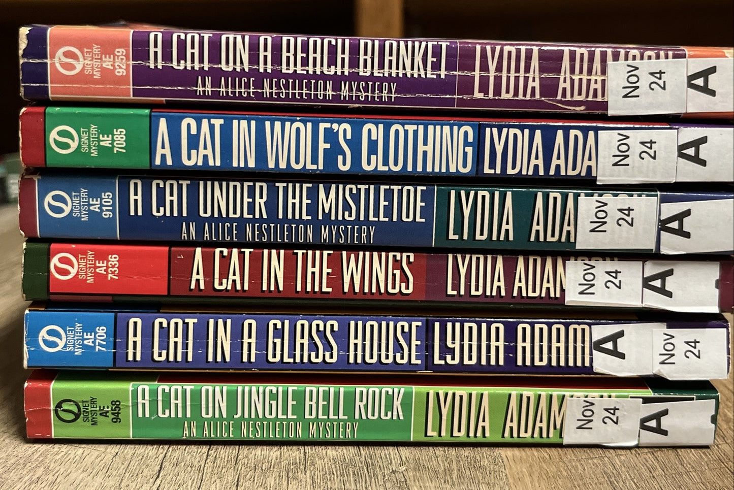 Lydia Adamson Book Lot Cat Mystery Alice Nestleton Lot of 6 Paperback
