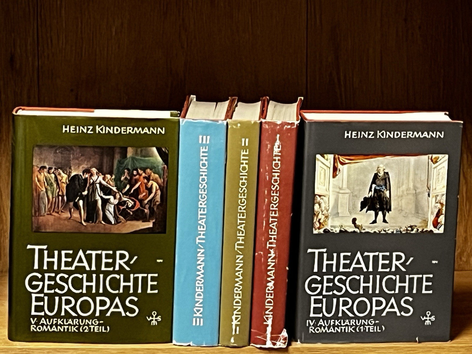 Theatergeschichte Europas History of Theater Heinz Kindermann 5 Volume Set 1966