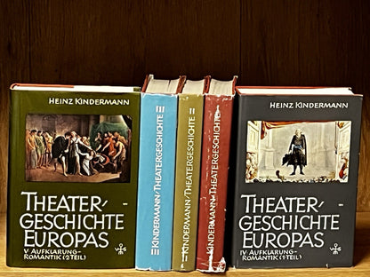 Theatergeschichte Europas History of Theater Heinz Kindermann 5 Volume Set 1966