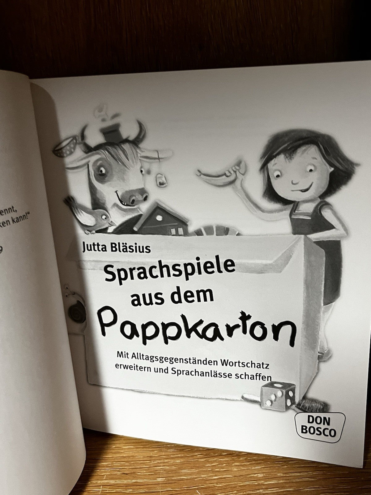 Lot of 3 German Children Books Die Schneekonigin,Sprachspiele,Pappkarton Ukulele