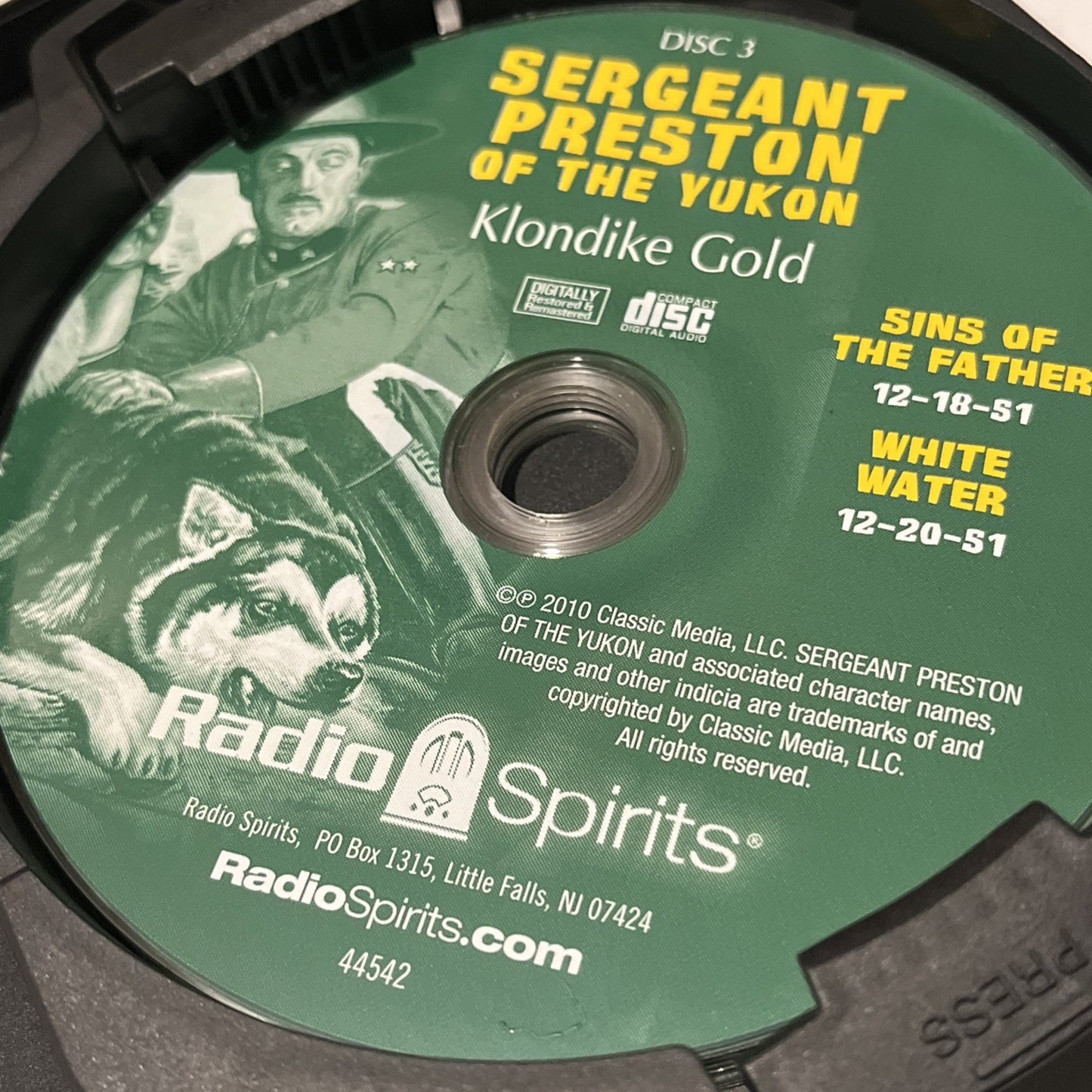Sergeant Preston of the Yukon Klondike Gold 6 CD’s Radio Spirits