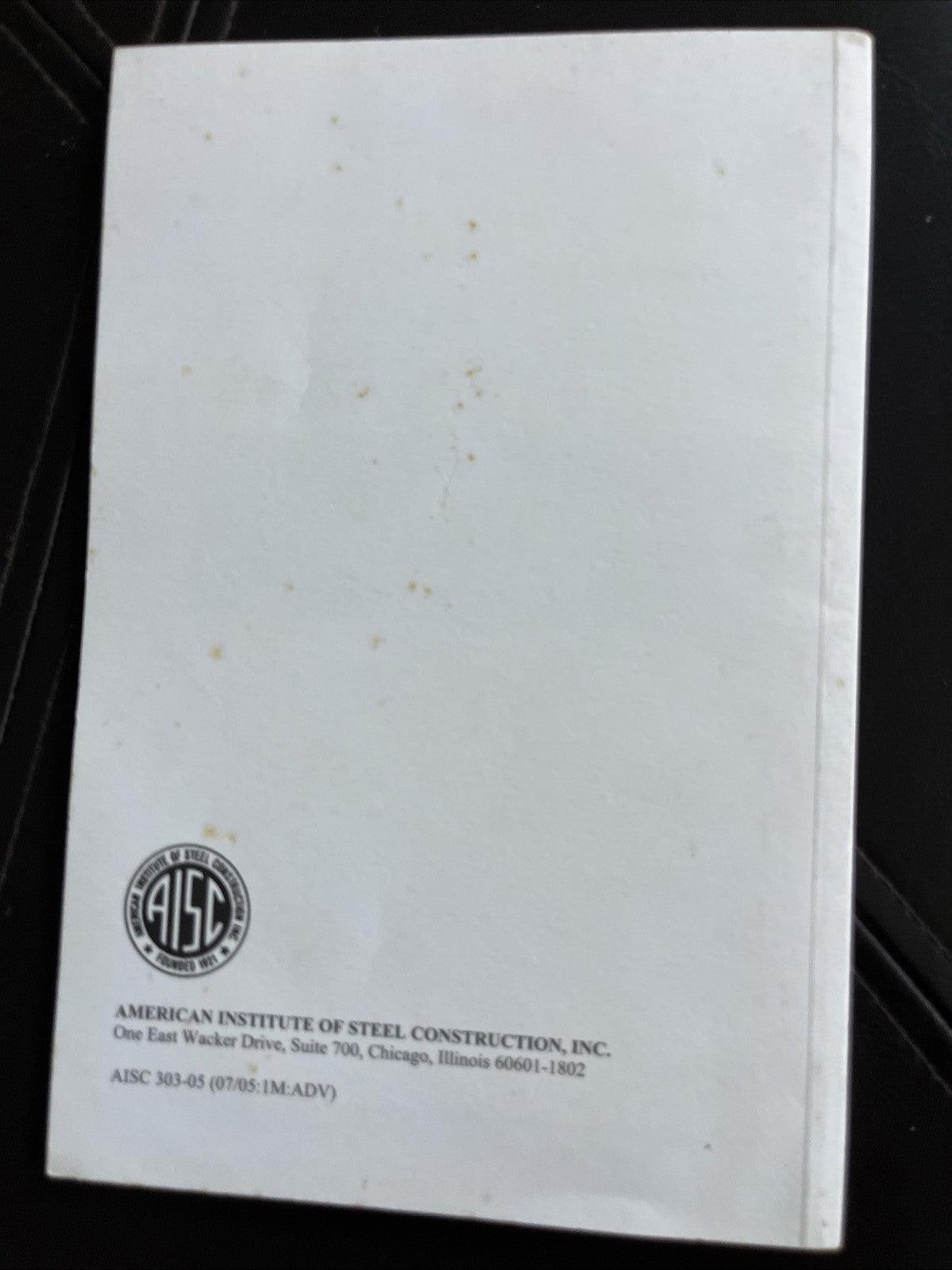 CODE OF STANDARD PRACTICE FOR STRUCTURAL STEEL BUILDINGS AND BRIDGES AISC 303-05