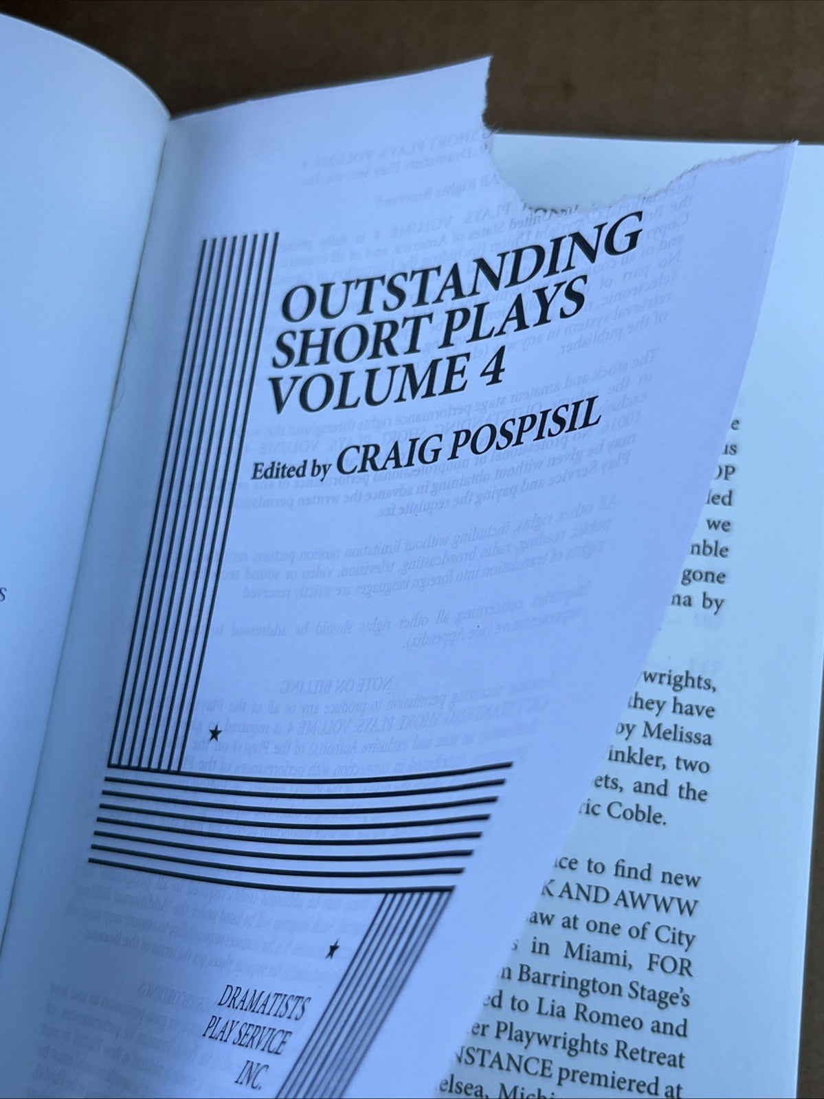 OUTSTANDING SHORT PLAYS VOLUME 4 By Craig Pospisil