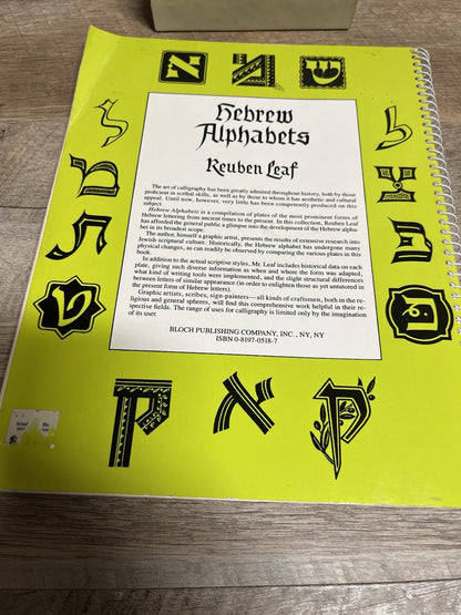 Hebrew Alphabets 400 B.C.E. To Our Days Canaanite Phoenician Italian Scripts Etc
