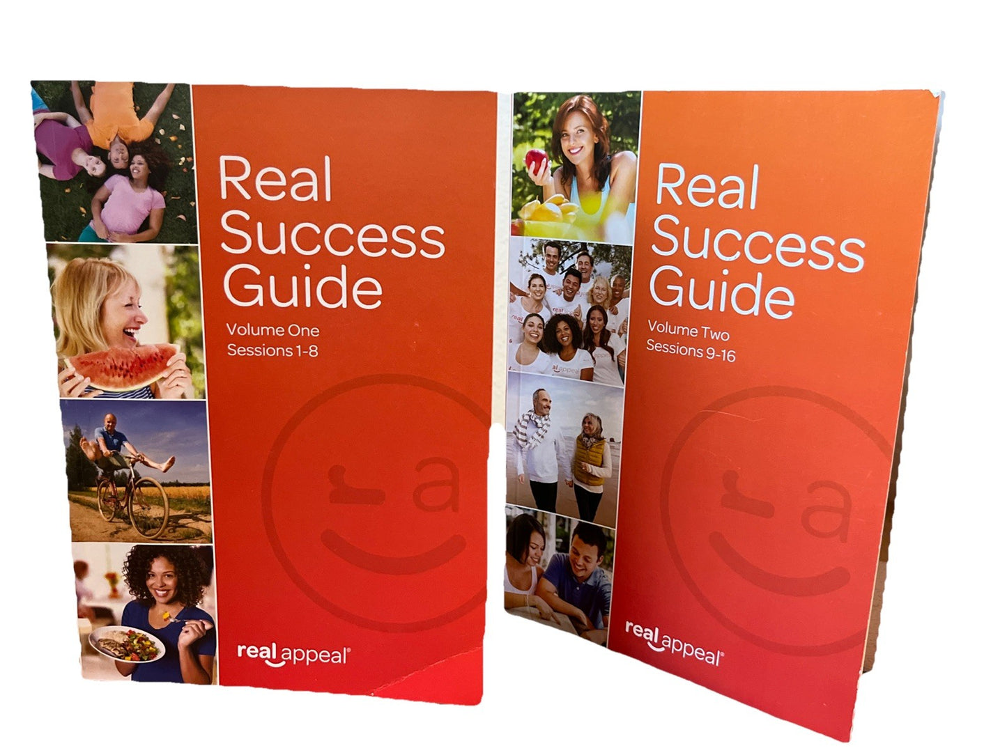 Real Appeal Real Success Guides 1 Session 1-8 & Vol 2 Session  9-16 Weight Guide