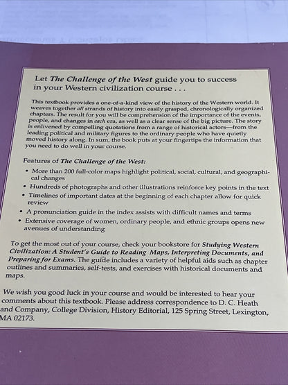 THE CHALLENGE OF THE WEST: PEOPLES AND CULTURES FROM 1320 By Lynn Hunt; Thomas