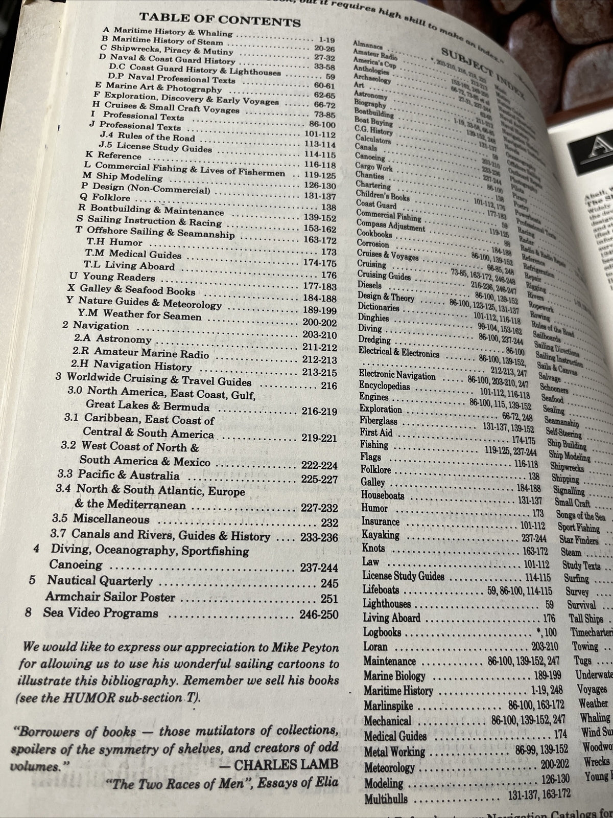 Descriptive Bibliography of Current Marine Titles Armchair Sailor Intl 1986