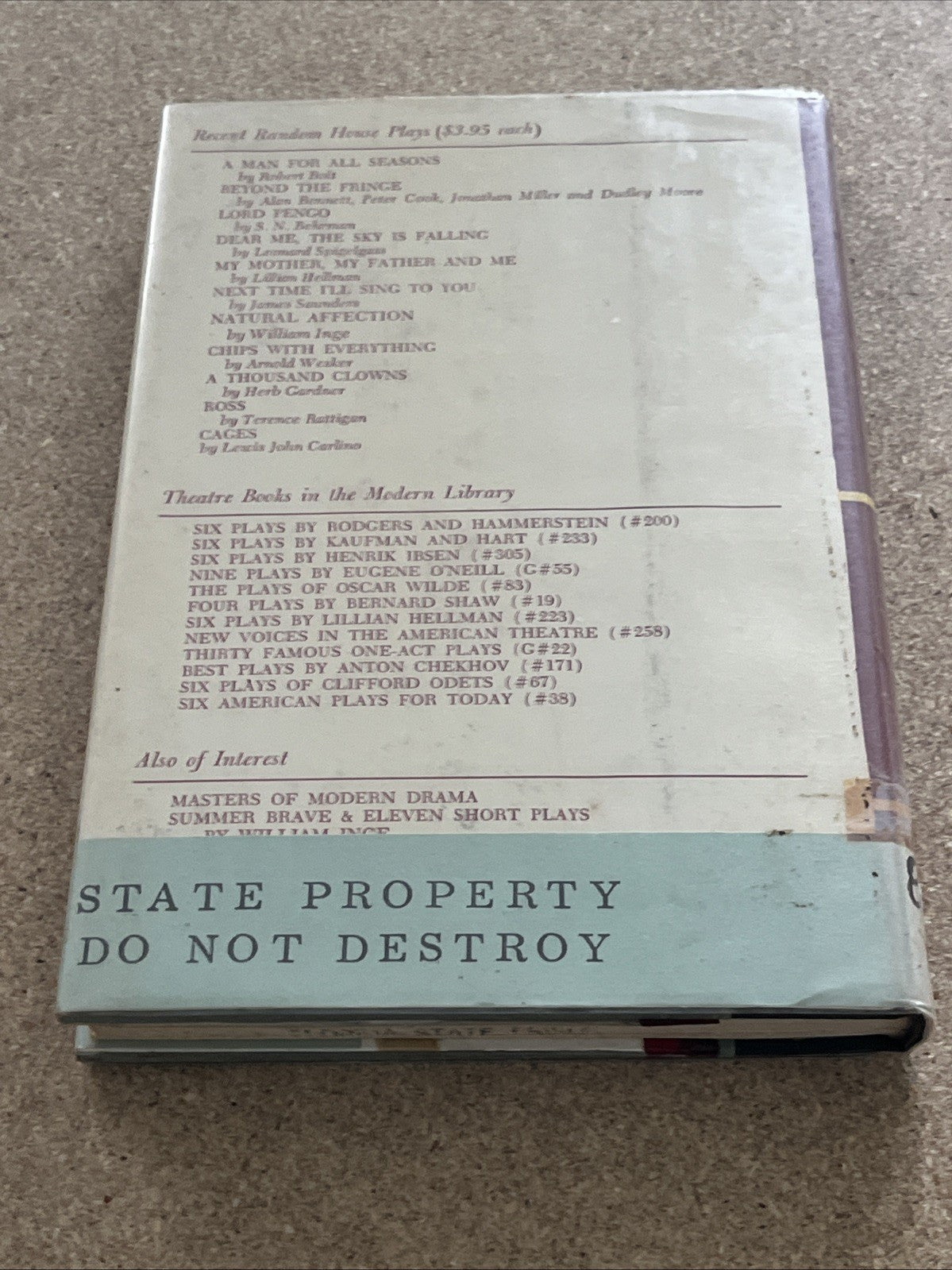 A Case of Libel A Play by Henry Denker, PLAY BOOK; EX LIB