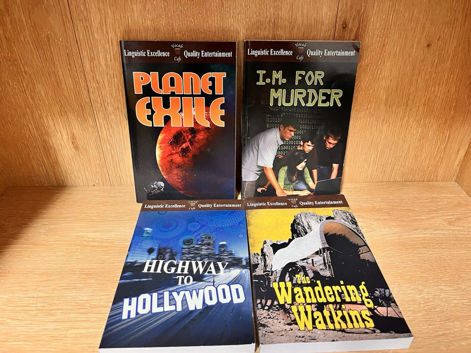 Vocab Cafe SAT Prep Books Set of 4 Stories by Josh Burk