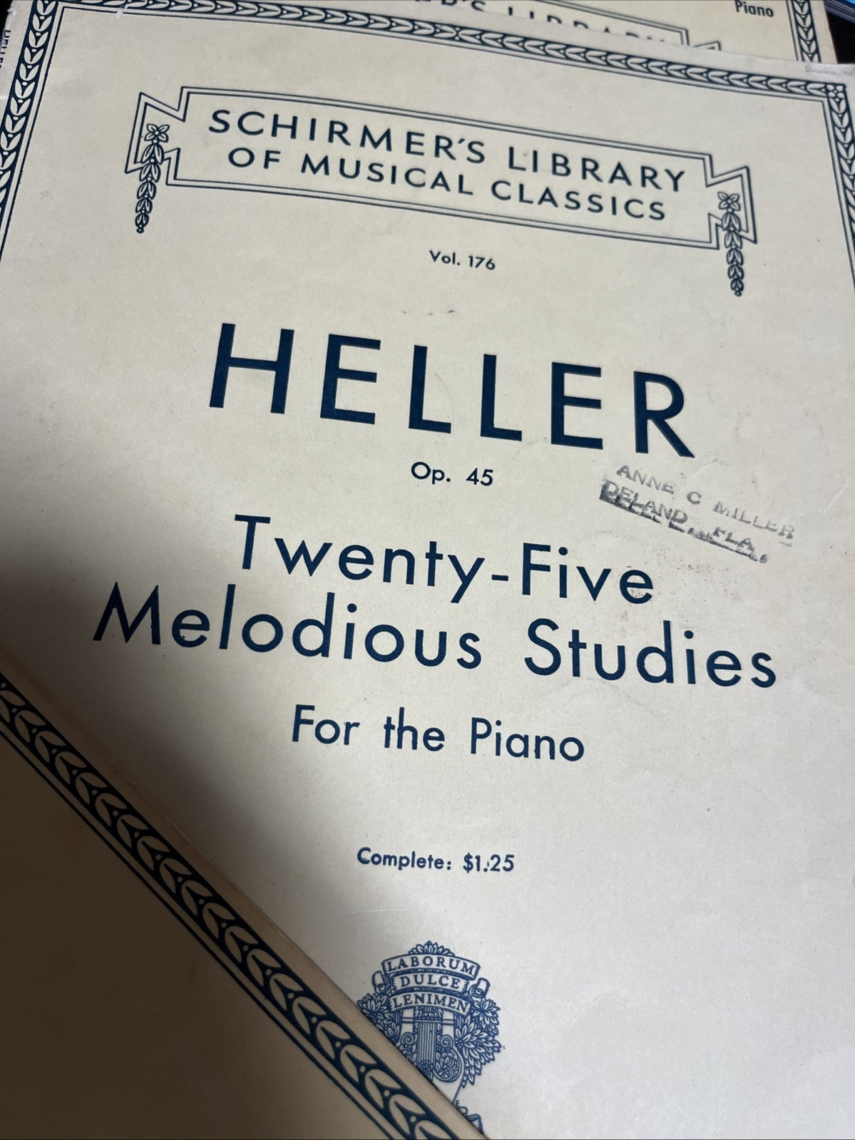 Schirmer's Library of Musical Classics Lot of 4 ( Vol 45 . 139. 162. & Vol 766 )