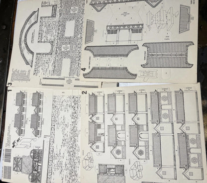 the metropolitan museum of art A CHINESE VILLAGE to punch out color and assemble