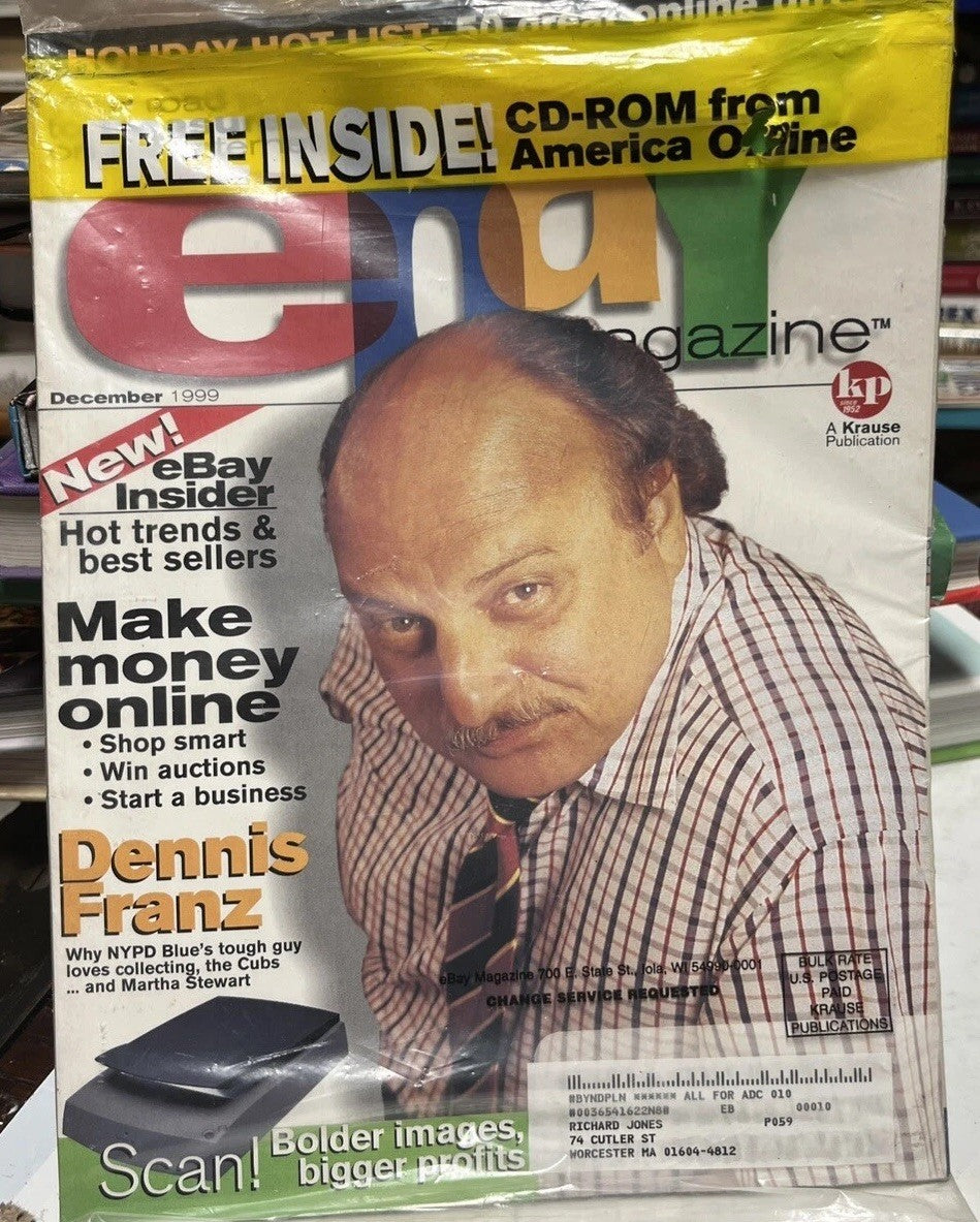 eBay Magazine  Dec 1999 #2 - DENNIS FRANZ - BRAND NEW - No Label