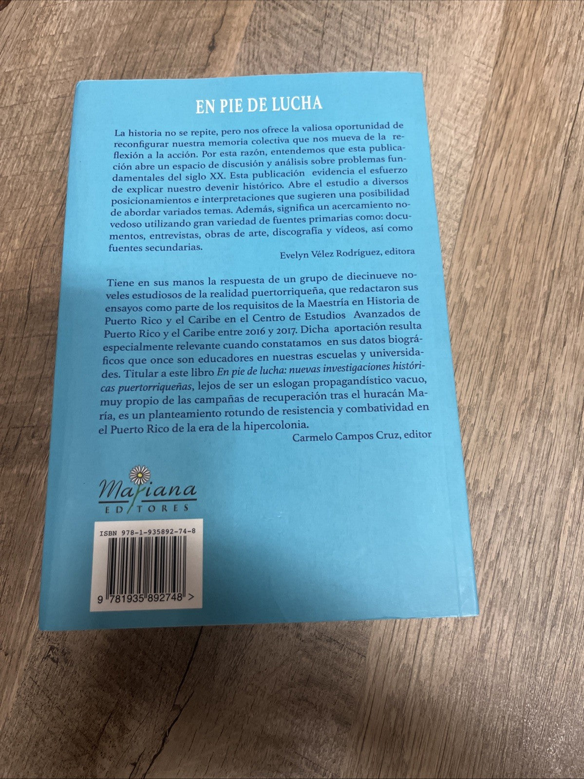En pie de lucha: Nuevas investigaciones históricas puertorriqueñas (Spanish)