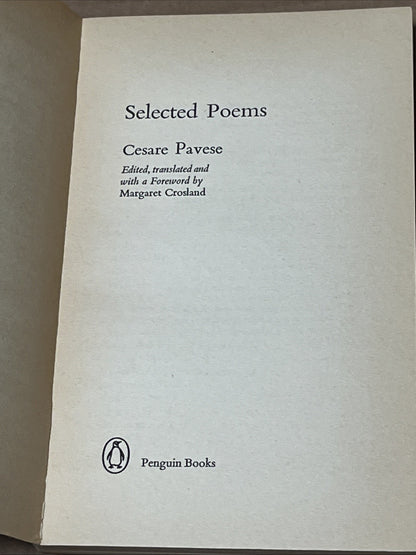 Cesare Pavese Selected Poems, Penguin Modern European Poets. Ex Library 1969