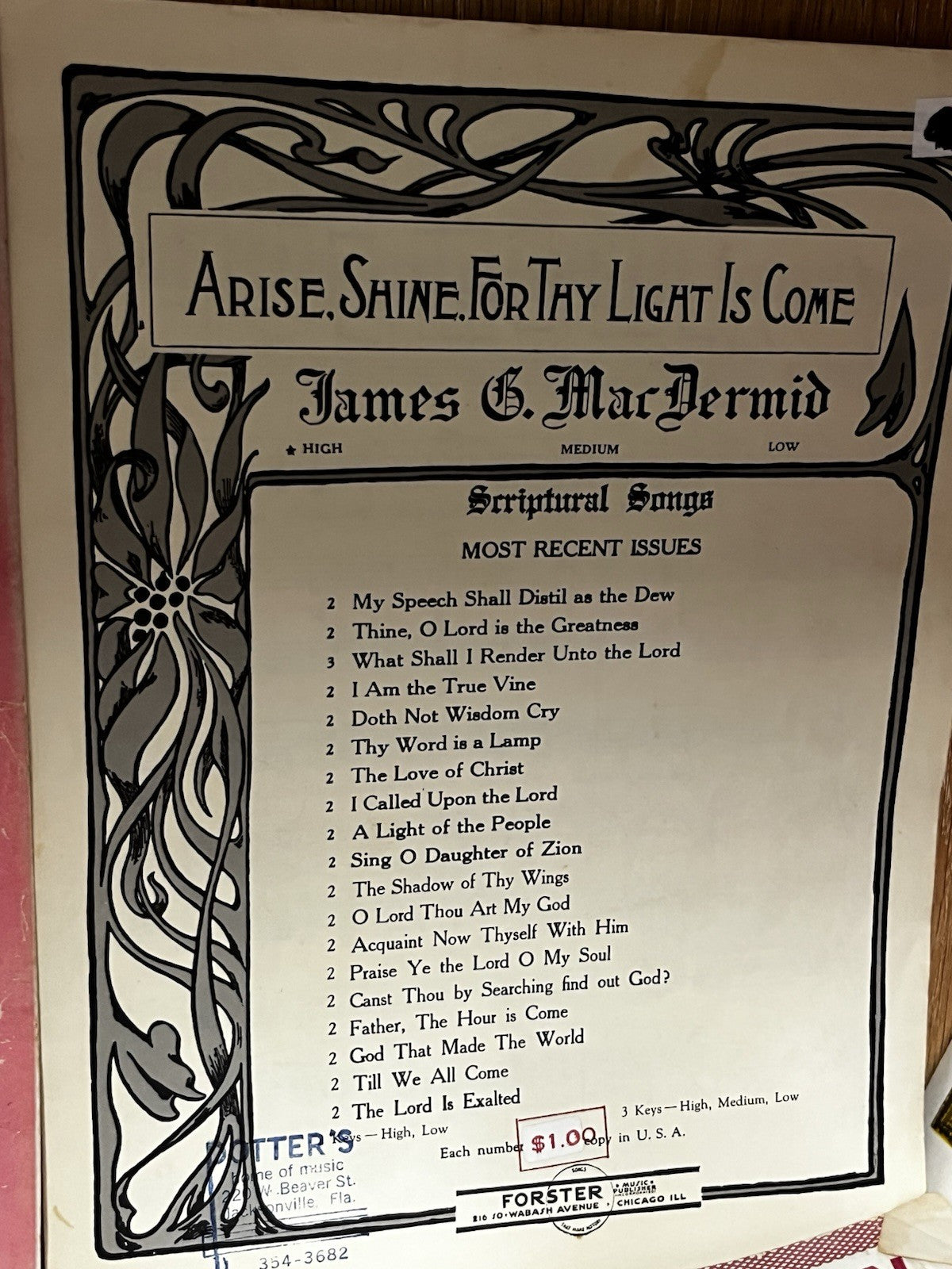 Music Sheets Antique Vintage Lot Of 14