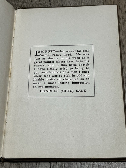 THE SPECIALIST 1st Edition by Charles Chic Sale 1929 Illustrated