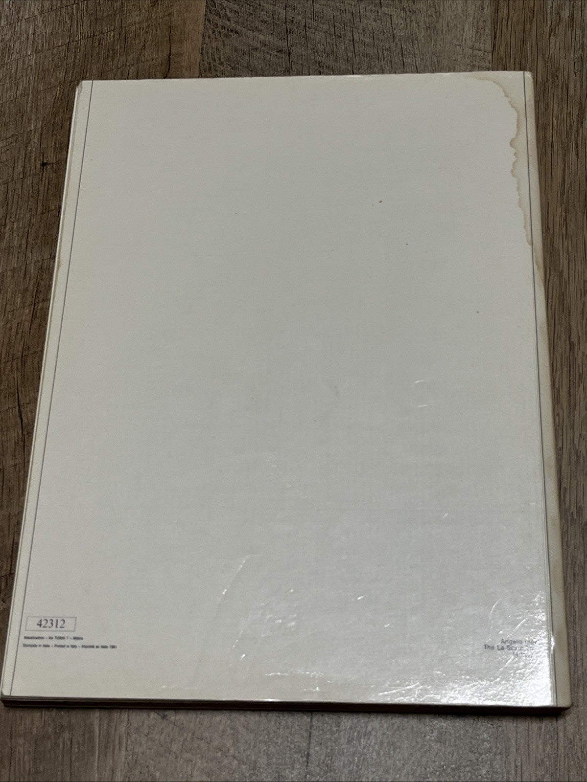 Nabucco: Ricordi Opera Vocal Score Series Giuseppe Verdi 1981 Paperback Ed