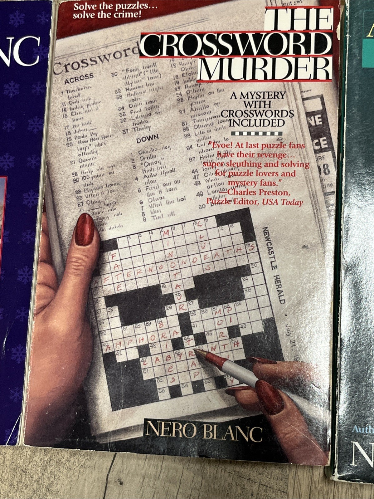 Nero Blanc  Books Lot of 7 Crossword books