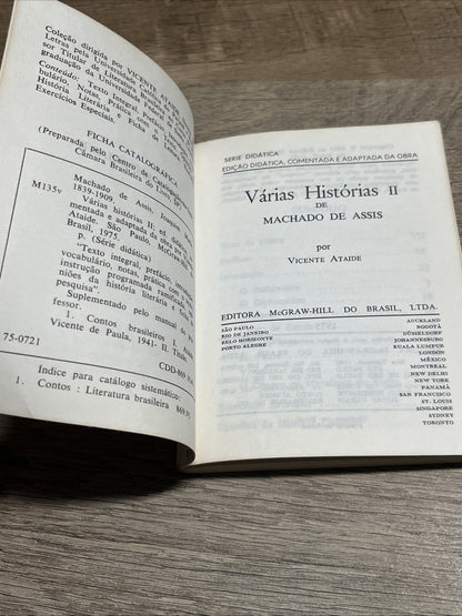 Serie Didatica Machado de Assis Varias Historians - 11  Vicente Ataide (Spanish)