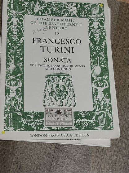 Francesco Turini - Sonata - For Two Soprano Instruments and Continuo