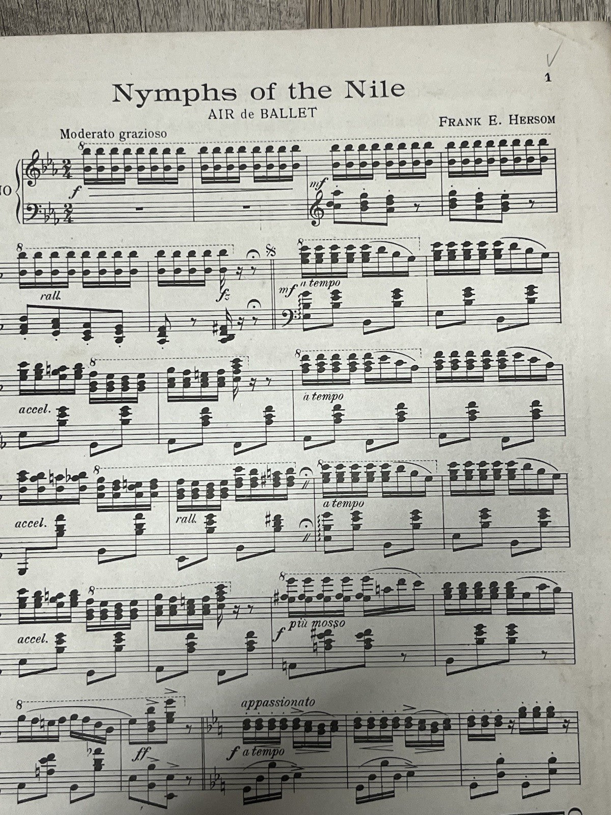 Jacob's Piano Folio No.1 of Ballets & Concert Waltzes for the Ball Room..(1919)