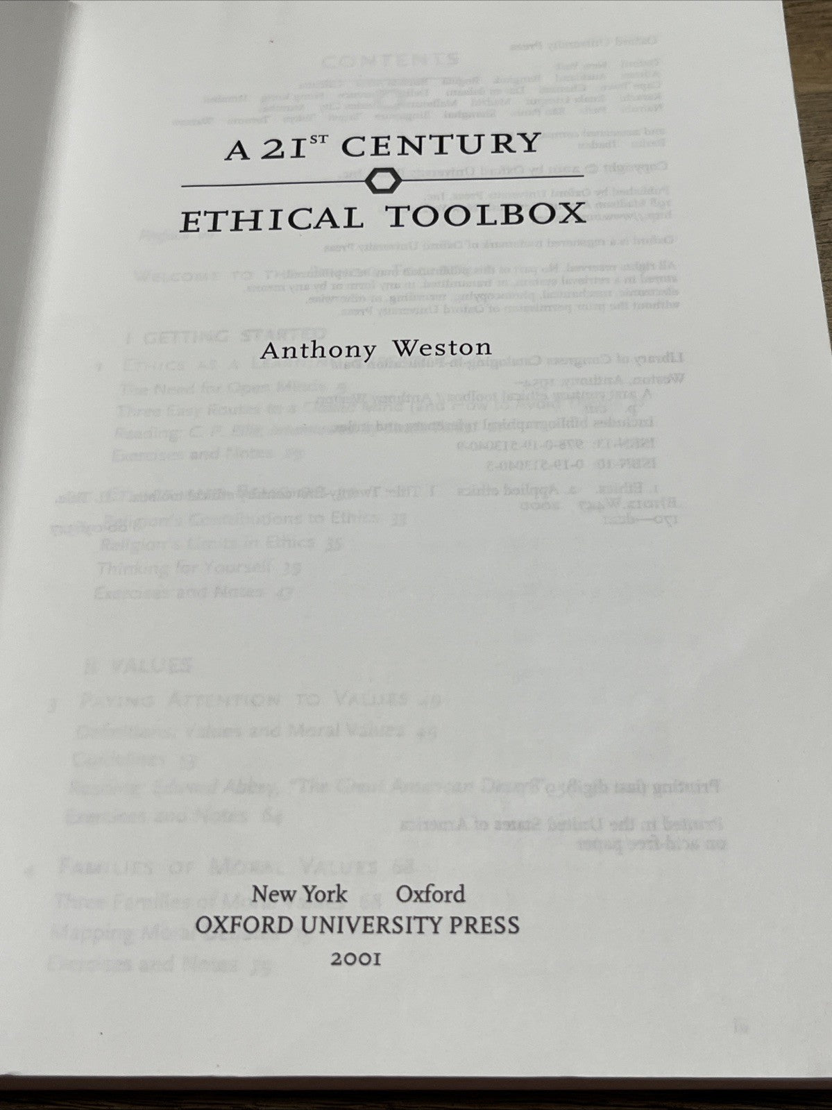 A 21st Century Ethical Toolbox Paperback Anthony Weston