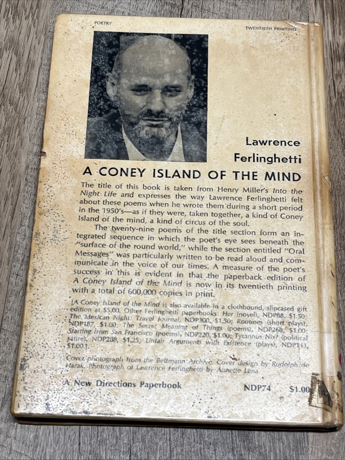 A Coney Island of the Mind : Poems by Lawrence Ferlinghetti (1968, Hardcover