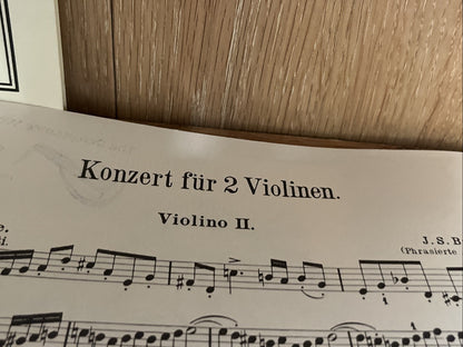 Bach Doppelkonzert Dmoll Sheet Music Edition Peters 231 🎻 Concerto 2 Violins