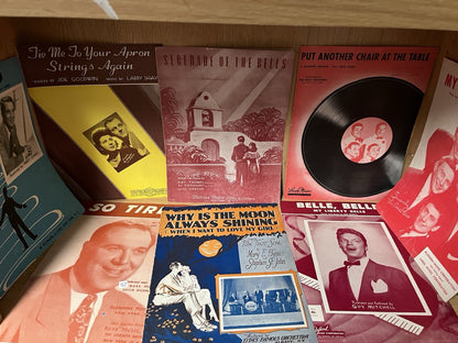 Lot of 15 Vintage Music Sheet (20s 40s 50s 60s