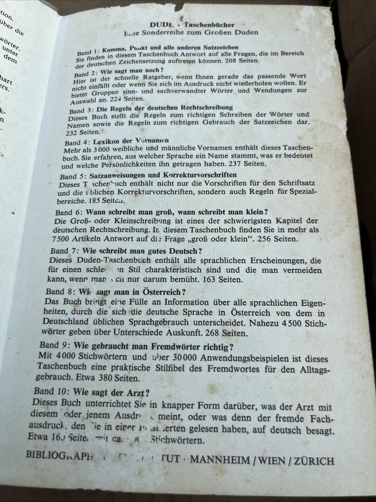 Der Grobe Duden Blidworterbuch Hardcover  Vintage German Book 1958