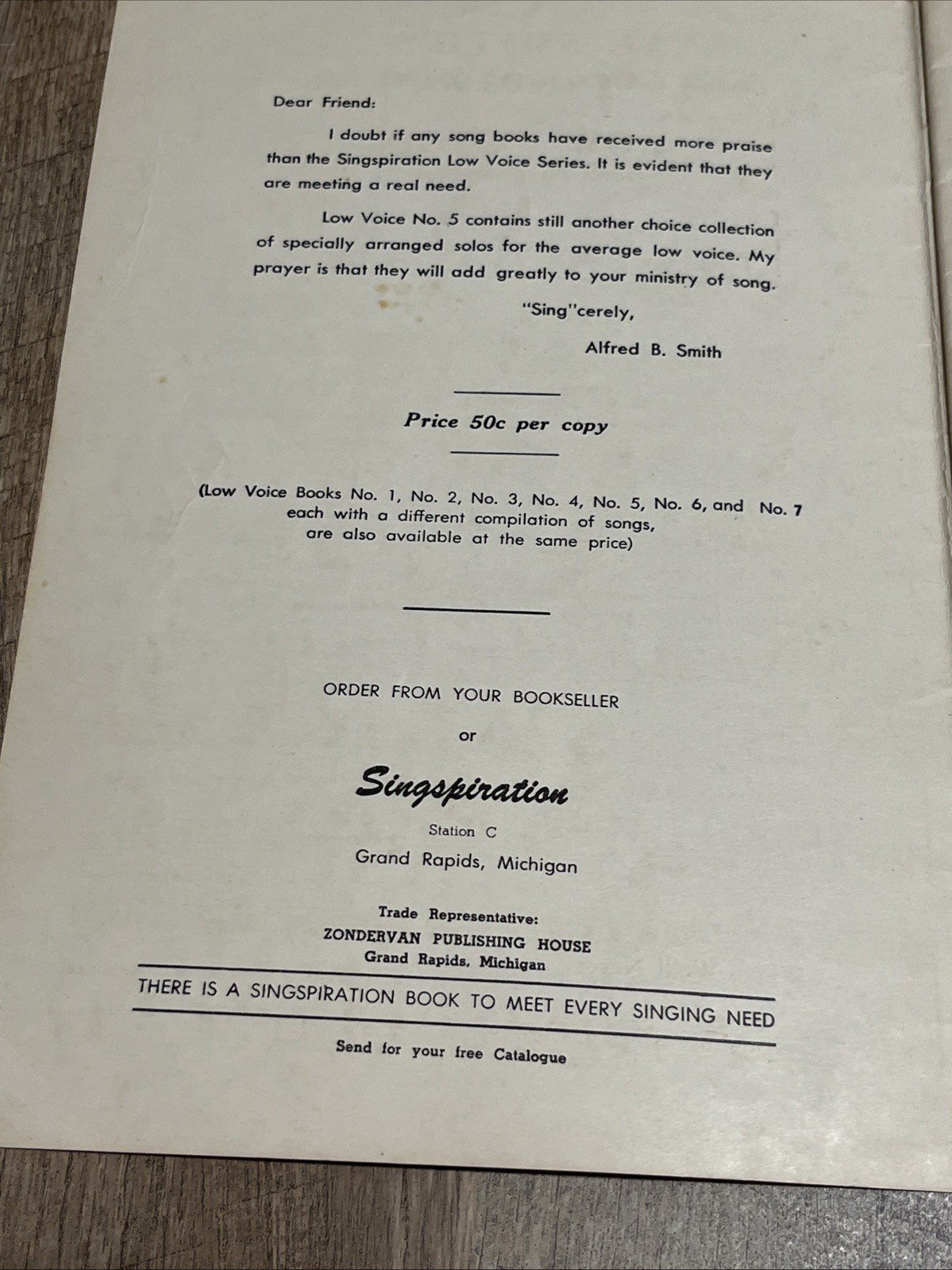 Low Voice No 5  Sheet Music Book  A Collection Of Gospel Songs Baritone ..