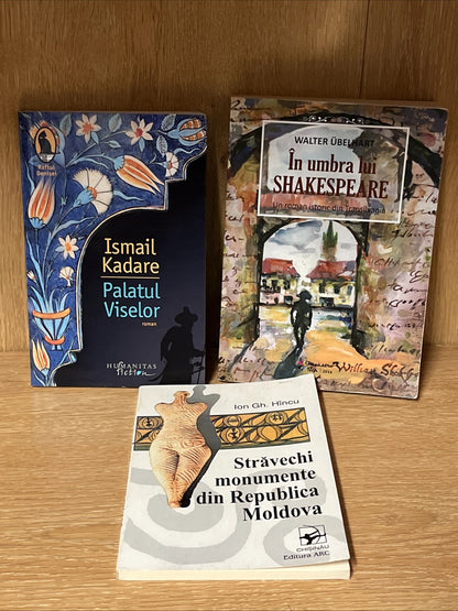 Romania Book Lot of 3 Palatul Viselor | În umbra lui Shakespeare | Străvechi..