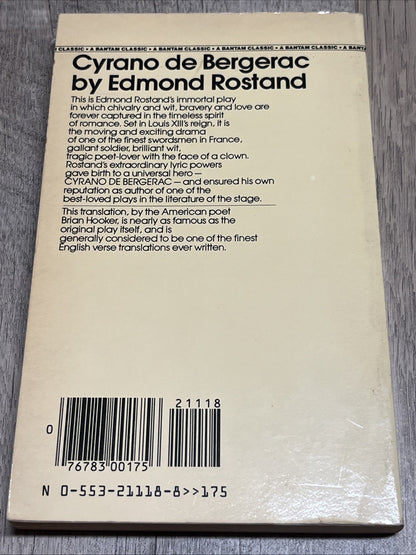 Cyrano De Bergerac By Edmond  Rostand 3rd Printing 1982