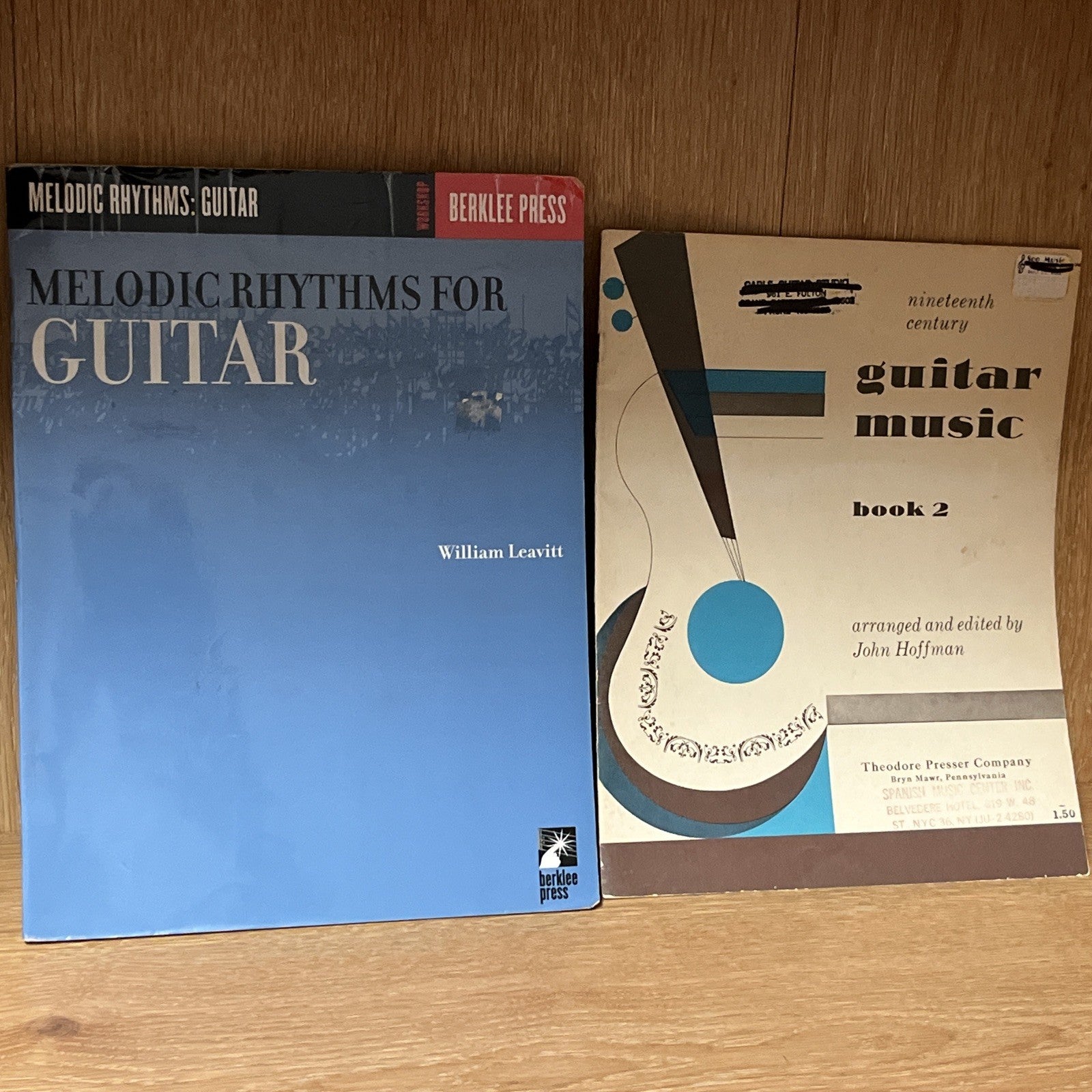 Melodic Rhythms For Guitar & Nineteenth Century Guitar Music BK 2 Lot of 2